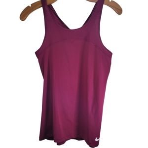 Nike Pro medium pink racer back athletic top